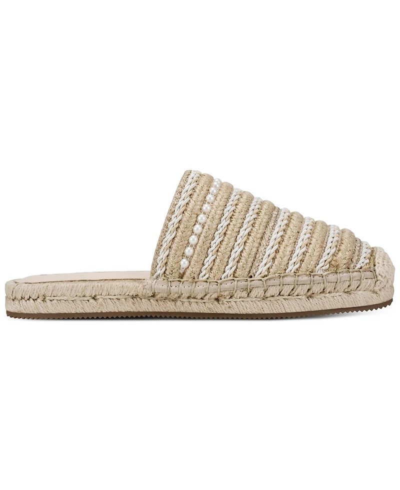 Karl Lagerfeld Paris Women's Malaysia Round Toe Mule Flats