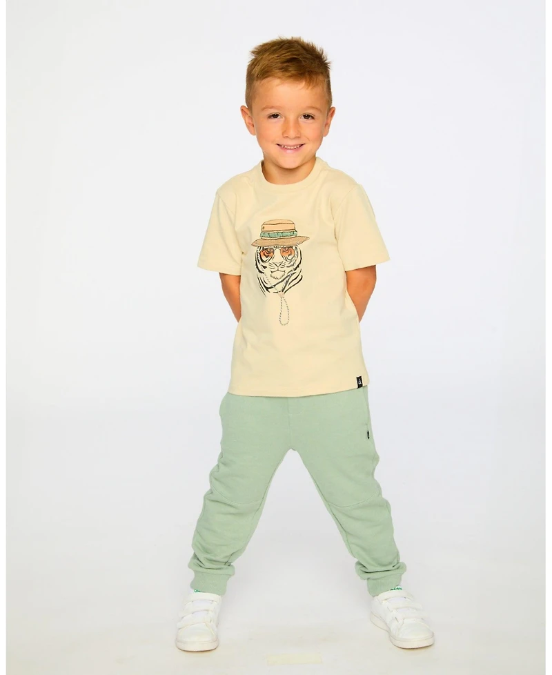 Deux par Baby Boys French Terry Sweatpants Mint Green