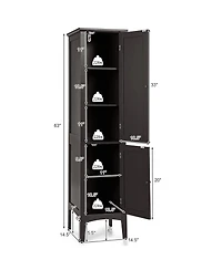 Volenca Freestanding Storage Cabinet for Bathroom, Kitchen, or Living Room