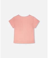 Deux par Baby Girls Crinkle Jersey T-Shirt Off
