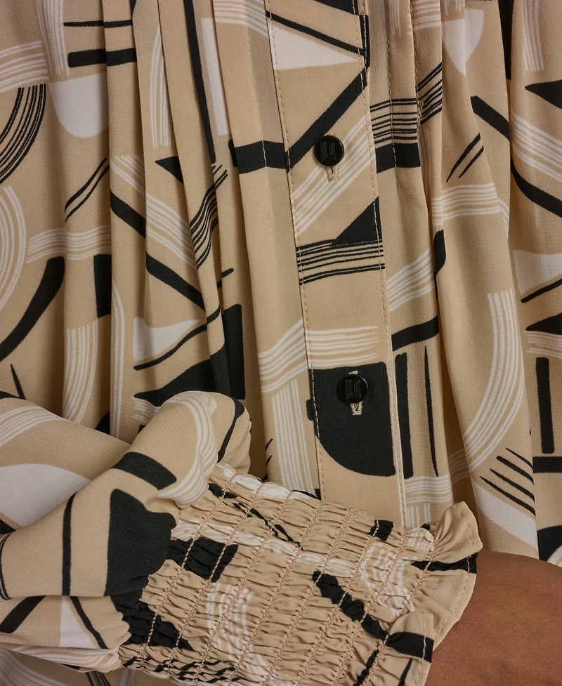 Karl Lagerfeld Paris Women's Mock Neck Top