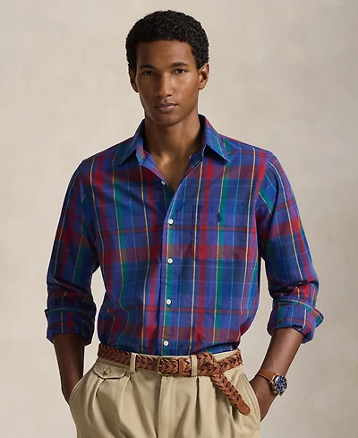 Polo Ralph Lauren Men's Classic-Fit Plaid Performance Shirt