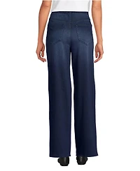 Lands' End Women's Starfish Denim High Rise Wide Leg Jeans