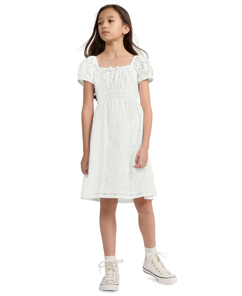 Levi's Big Girls Eyelet Short Sleeve Dress