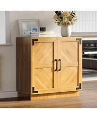 gaomon 31.5" Farmhouse Sideboard Buffet Cabinet with Storage