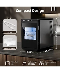 Cowsar Clear Ice Cube Maker, 3 Ice Cubes in 25 Min, for Whiskey