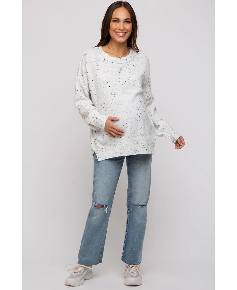 Pinkblush Maternity Speckled Knit Sweater