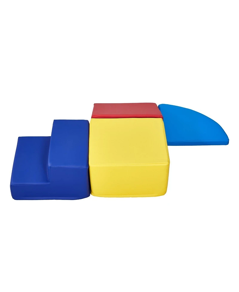 Sugift 4-Piece Foam Climbing Set for Toddlers - Crawl & Slide Playset