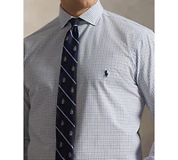 Polo Ralph Lauren Men's Big & Tall Plaid Stretch Poplin Collared Shirt