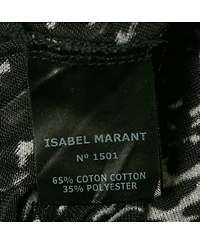 Pre-Owned Isabel Marant Women's Etoile Monochrome Patterned Jersey Sleeveless Top