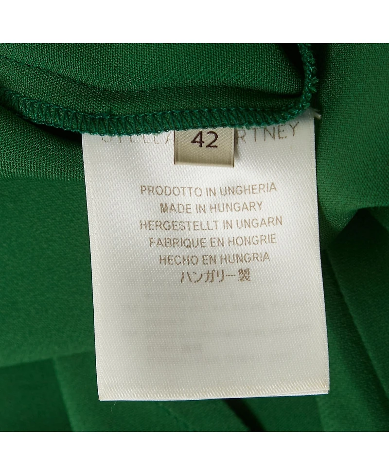 Pre-Owned Stella Mccartney Women's Green Crepe Blouse