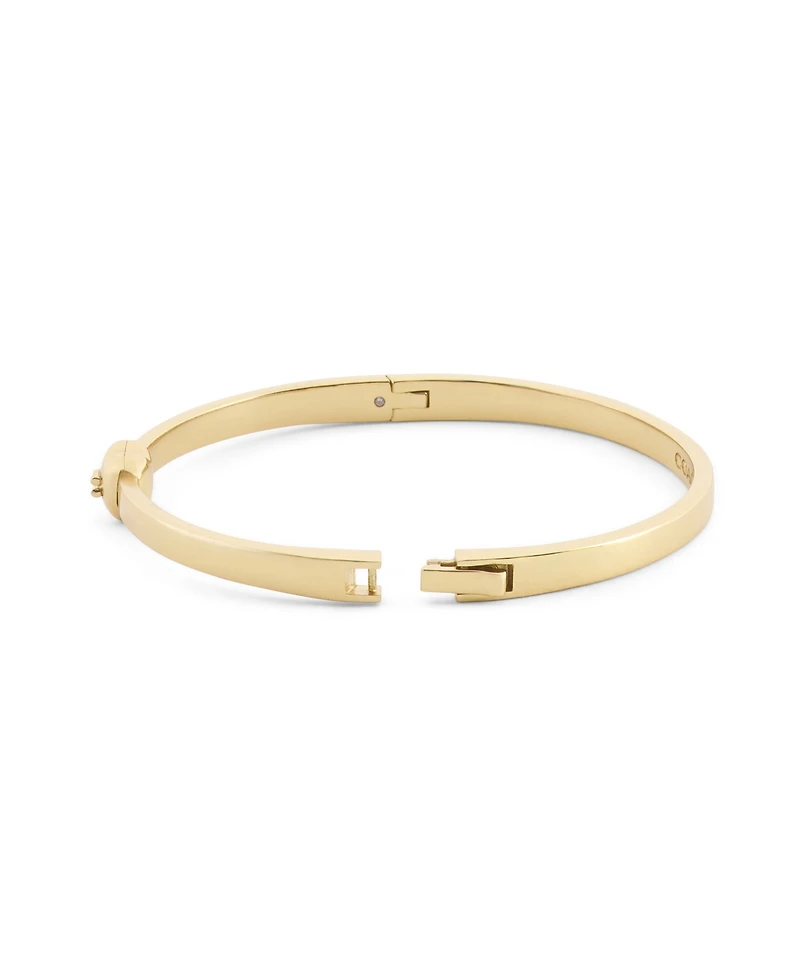 Coach Chalk Signature C Heart Enamel Bangle Bracelet