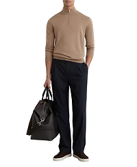 Reiss Men's Merino Wool Half-Zip Jumper