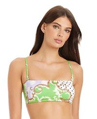 Sanctuary Women's Pretty Provence Reversible Bandeau Pull-On Swim Top