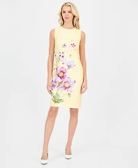 Anne Klein Petite Sleeveless Printed Sheath Dress