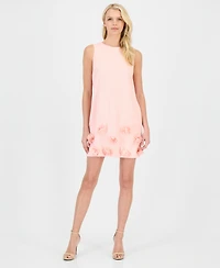 Anne Klein Women's Rosette Sleeveless Shift Dress