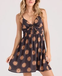 Volcom Women's Midnite Ramble V-Neck Cover-Up Dress