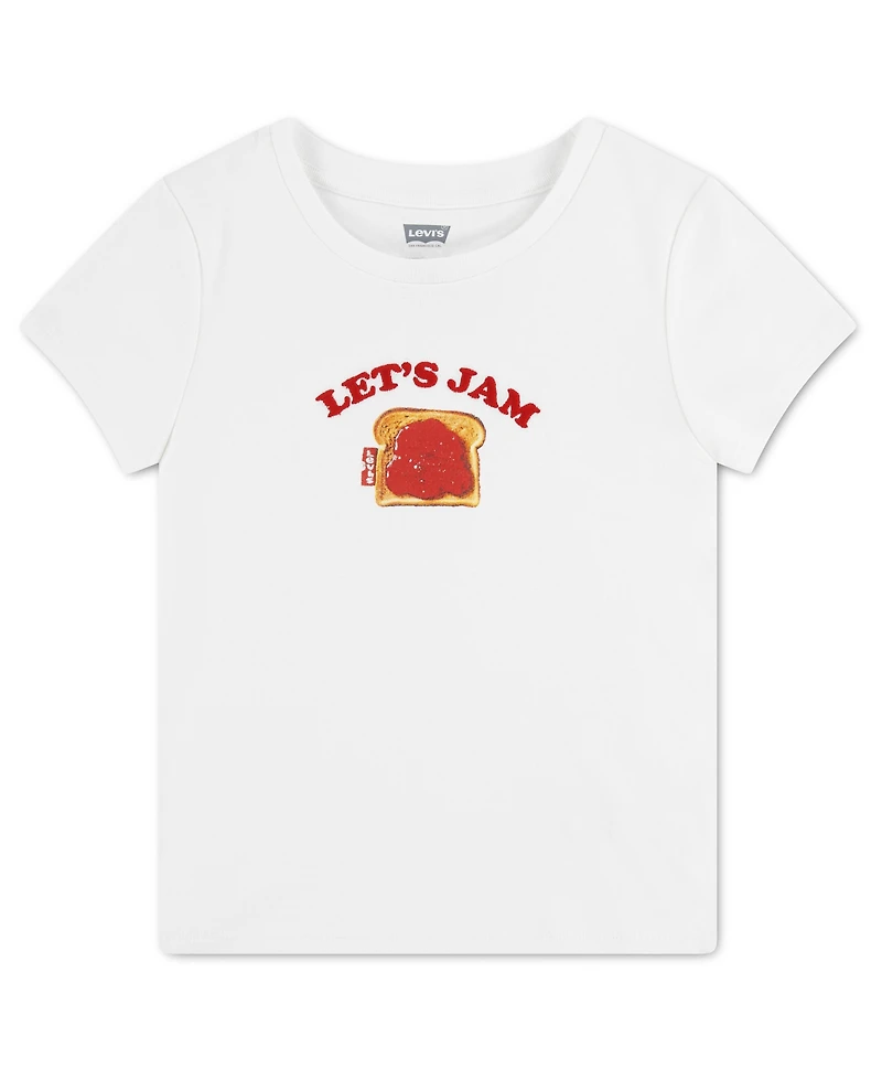 Levi's Girls' 7-16 Meet and Greet Jam Round Neck T-Shirt