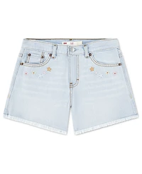 Levi's Girls' 4-6X Crochet Applique A-Line Shorts