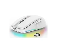 Risokeys Dual-Mode Wireless Mouse-(2.4G & Bluetooth 5.1), 2400 Dpi Adjustable, Silent Click, Type-c Rechargeable