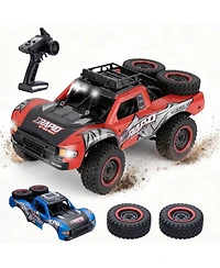 Sugift 1:14 High-Speed 4WD Rc Truck for Kids & Adults, 70km/h Off-Road Car with Dual Shells & Led Lights