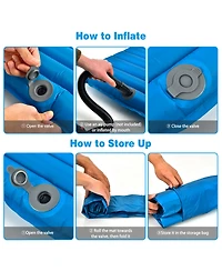 Skonyon 3 Inch Thick Inflatable Waterproof Camping Sleeping Pad