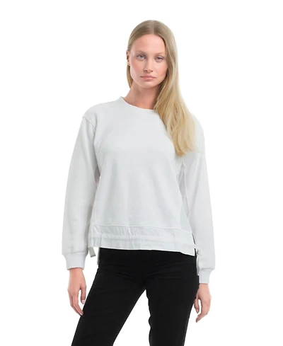 Wilt Clothing Women's Woven Side Panels Sweatshirt
