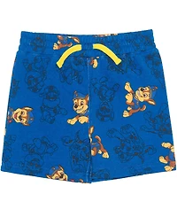 Paw Patrol Boys' Toddler 2T-5T T-Shirt and All-Over Print Shorts, 2-Piece Set