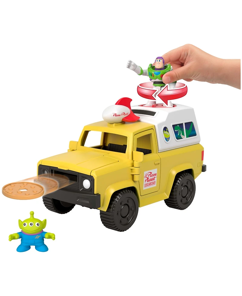 Imaginext Disney and Pixar Toy Story Pizza Planet Truck with Buzz Lightyear and Alien Action Figures