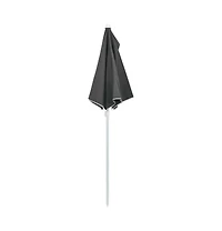 Garden Half Parasol with Pole 70.9"x35.4" Anthracite