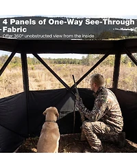 Mecale See-Through Pop-Up Hunting Blind Panel Waterfowl Blind for 1-3 People