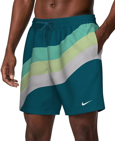 Nike Men's 7" Breaker Brief-Lined Volley Swim Shorts