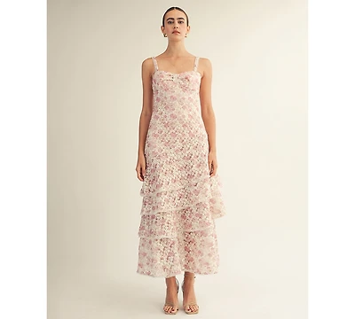 Arose Studio, Inc Women's Lorraine Sweetheart Neck Midi Dress