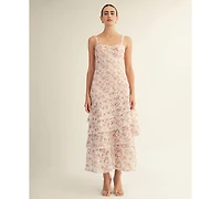 Arose Studio, Inc Women's Lorraine Sweetheart Neck Midi Dress