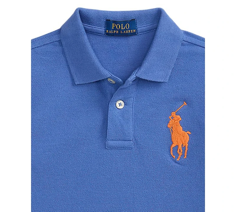 Polo Ralph Lauren Boys' 2-7 Ribbed Collar Short Sleeve Shirt