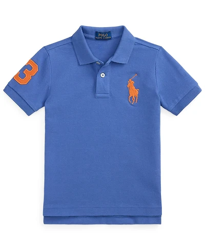 Polo Ralph Lauren Boys' 2-7 Ribbed Collar Short Sleeve Shirt