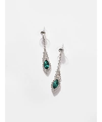 Sohi Silver Plated Designer Stone Necklace And Earring Set