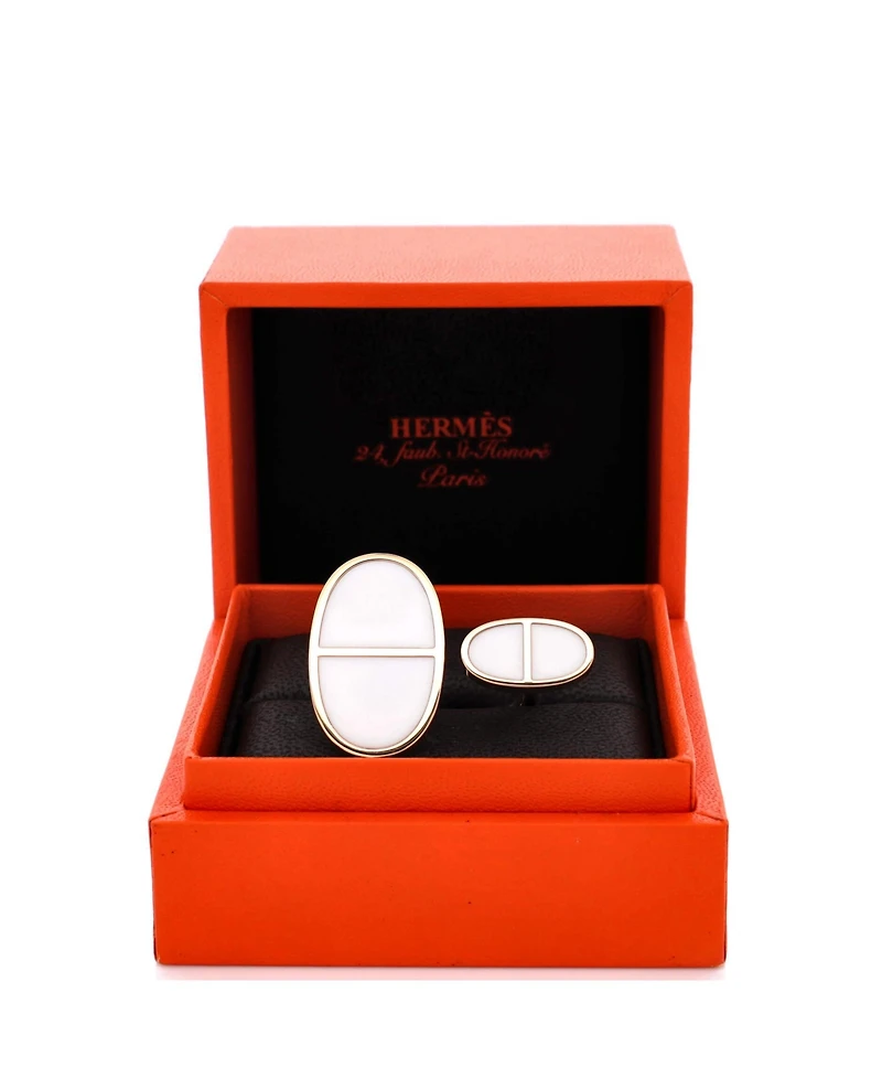 Pre-Owned Hermes Chaine d'Ancre Verso Ring