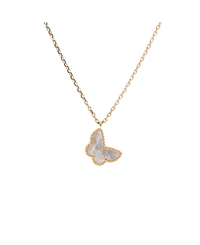 Pre-Owned Van Cleef & Arpels Sweet Alhambra Butterfly Pendant Necklace