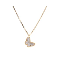 Pre-Owned Van Cleef & Arpels Sweet Alhambra Butterfly Pendant Necklace