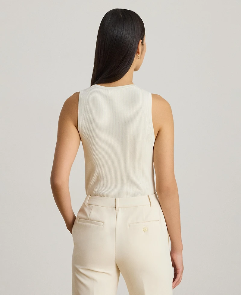 Lauren Ralph Women's Rib-Knit Crewneck Sweater