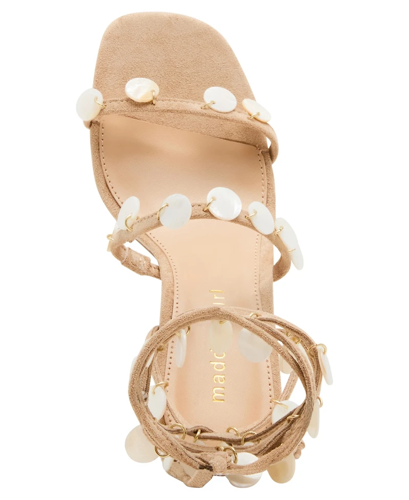 Madden Girl Women's Georgia Beaded Square Toe Dress Sandals