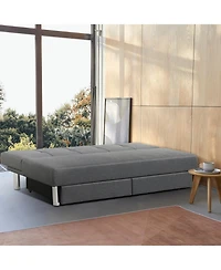 Slickblue Convertible 3-Seat Sofa Bed with 2 Large Drawers and 3 Angles