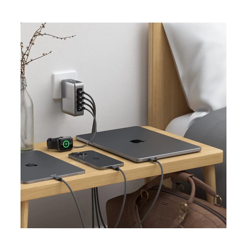 Satechi 145W Usb C 4 Port Gan Travel Charger