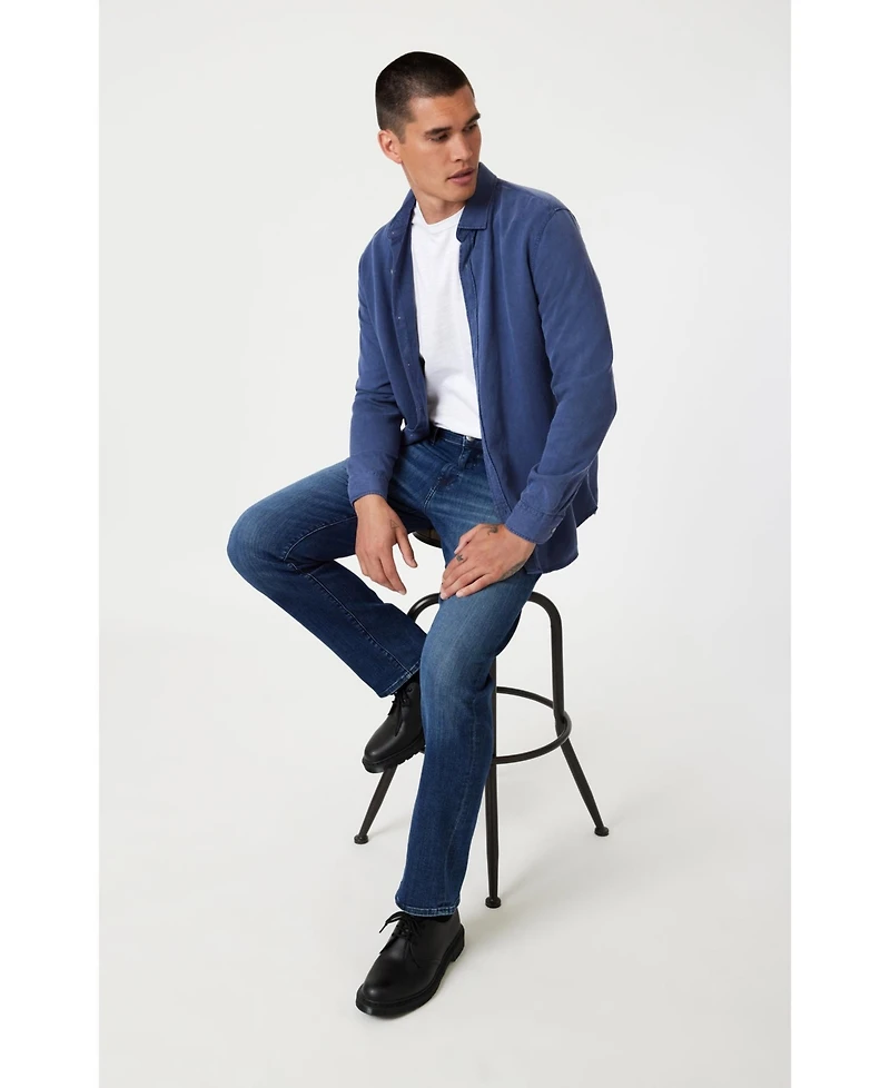 Mavi Men's Zach Straight Leg Dark Brushed Nashville