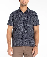 Liverpool Los Angeles Men's Short-Sleeve Button-Up Shirt
