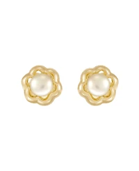 Macy's Cultured Freshwater Pearl (3 mm) Stud Earrings in 14k Yellow Gold
