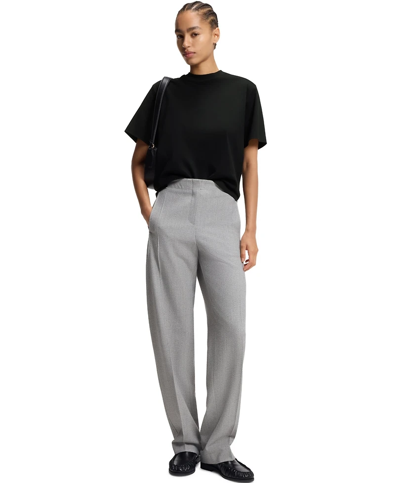 Boss by Hugo Women's Mercerized Cotton Relaxed-Fit T-Shirt