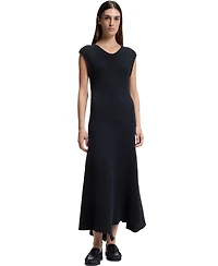 Boss by Hugo Women's Boucle Yarn Slim-Fit Ribbed Dress