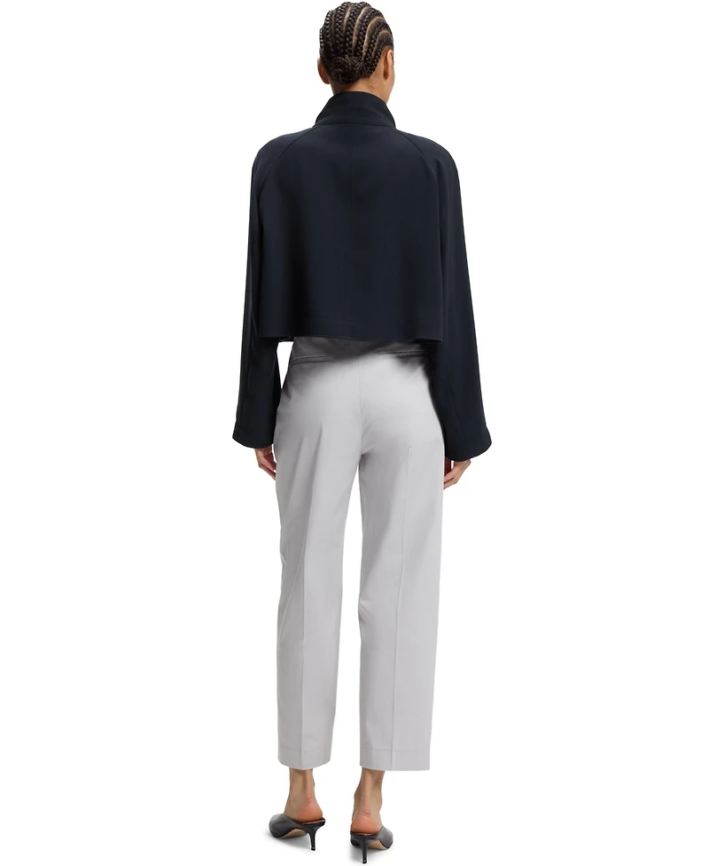 Boss by Hugo Women's Wrinkle-Resistant Crepe Modern-Fit Blazer